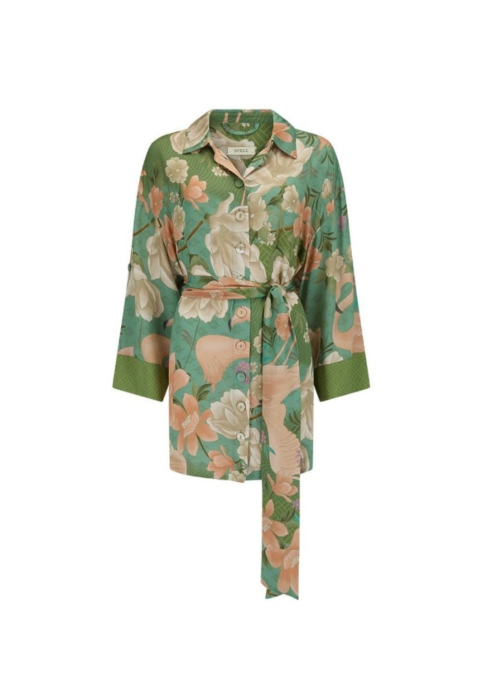 SPELL Floridian Shirt Dress