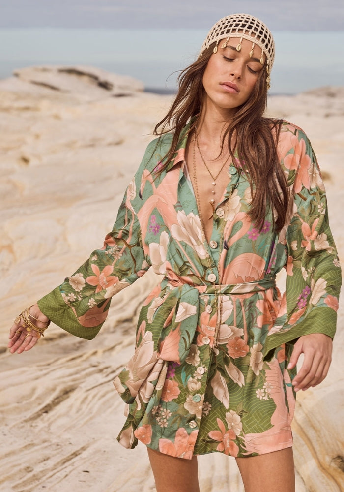 SPELL Floridian Shirt Dress