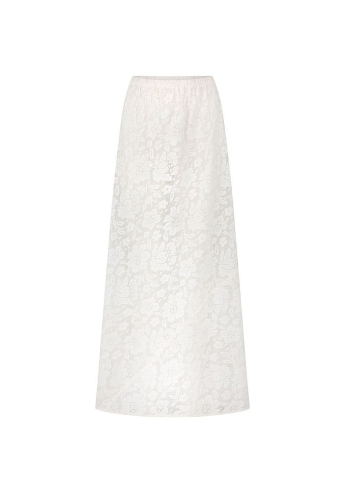 SPELL Free Love Lace Bias Skirt - Vintage Cream