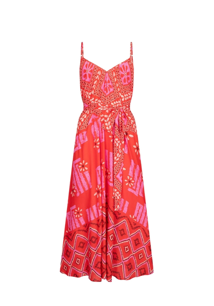 SPELL Libertine Strappy Maxi Dress - Cayenne
