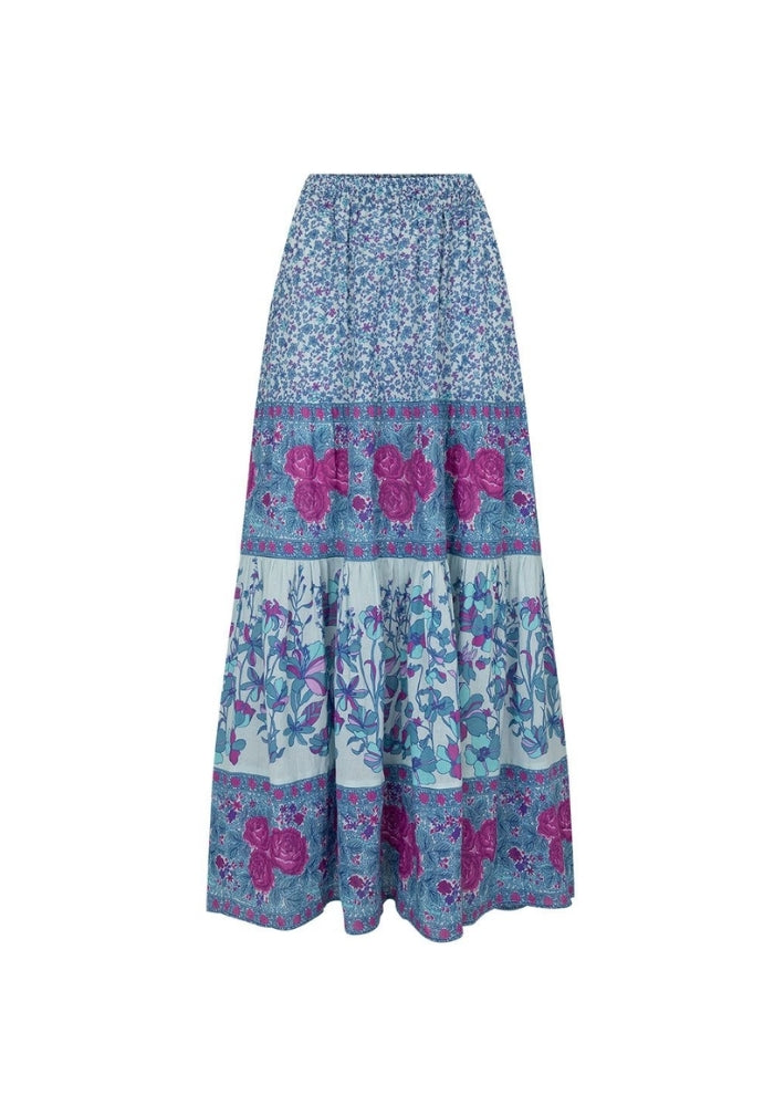 SPELL Love Jetty Maxi Skirt - Blue Nirvana