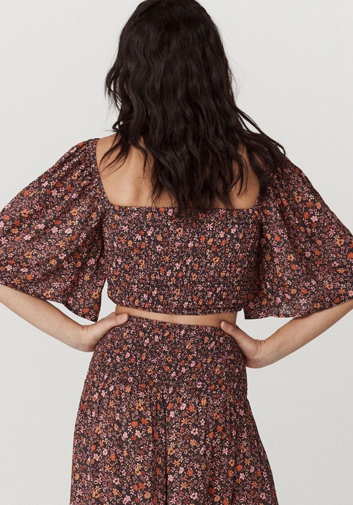 SPELL Love Jetty Shirred Top - Balmy Nights