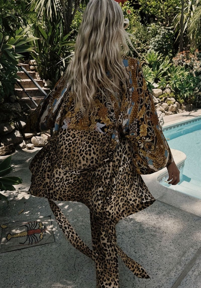 SPELL Lovers & Dreamers Short Robe - Gold