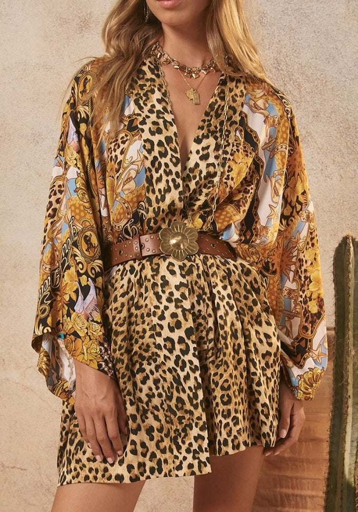 SPELL Lovers & Dreamers Short Robe - Gold