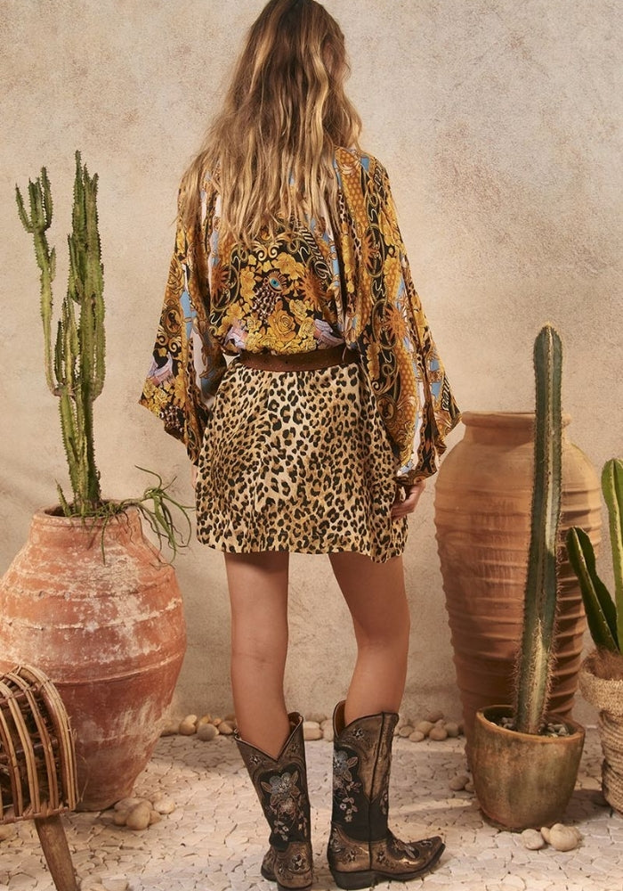 SPELL Lovers & Dreamers Short Robe - Gold