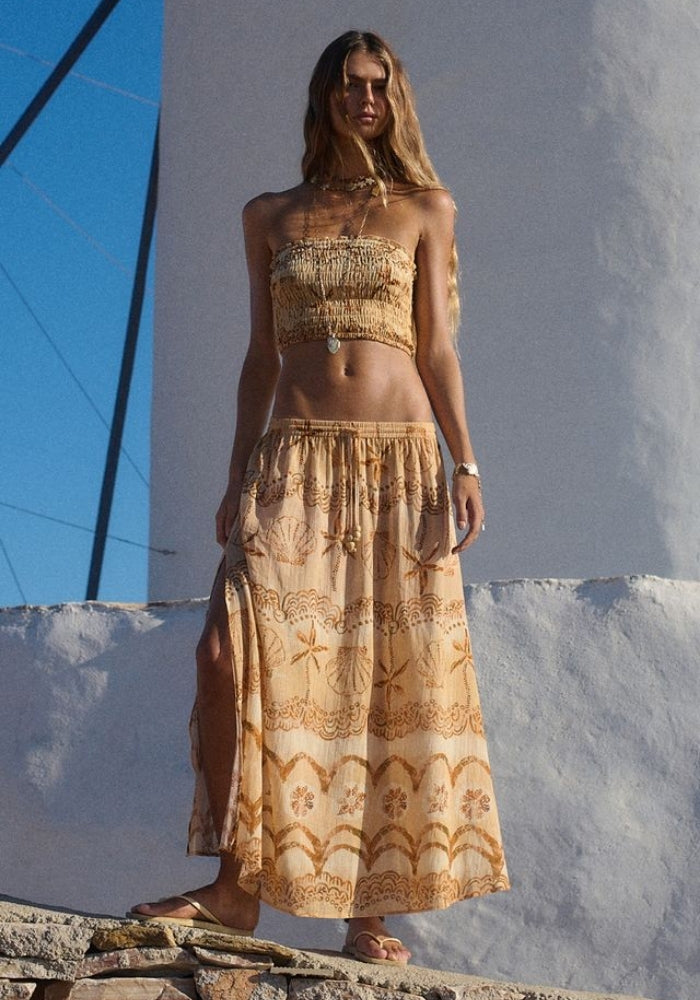 SPELL Mermaid Cove Midi Skirt