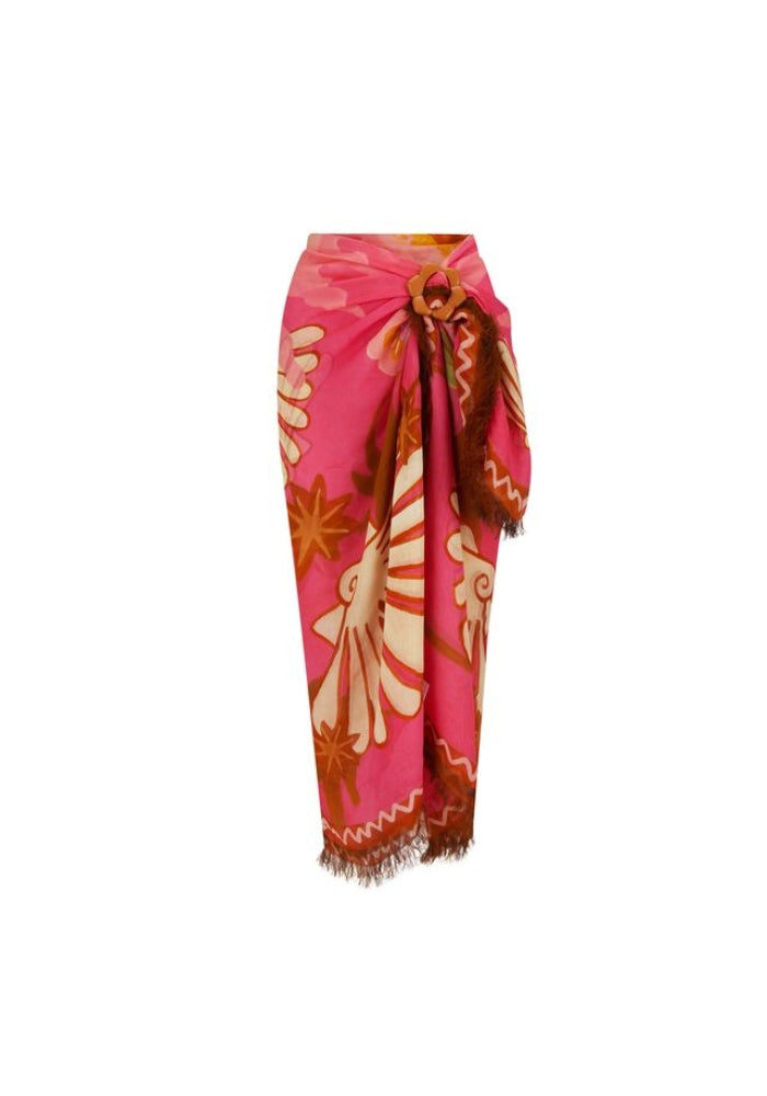 SPELL  Oceana Travel Scarf - Coral