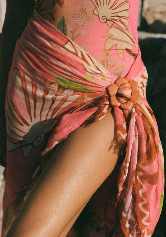 SPELL  Oceana Travel Scarf - Coral