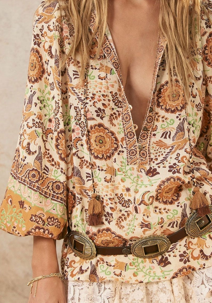 SPELL Sannah Blouse - Golden Ochre