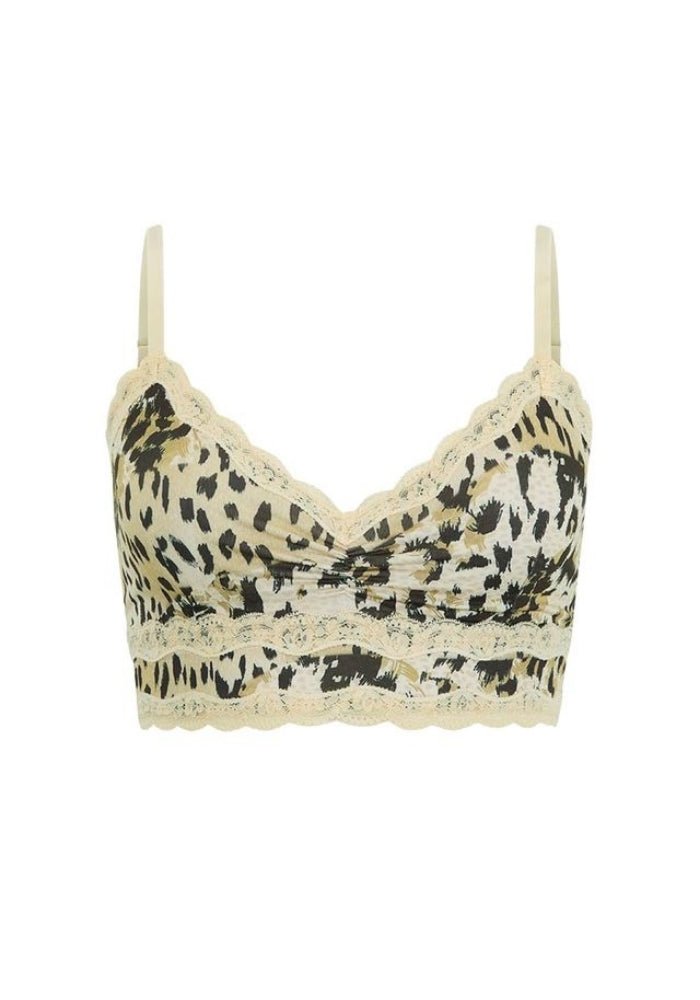 SPELL Snow Leopard Lace Bralette