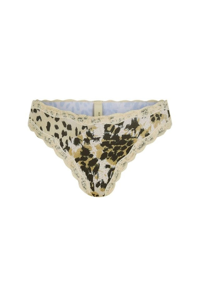 SPELL Snow Leopard Lace Brief