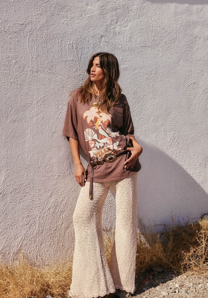 SPELL Villa Tropic Oversized Biker Tee