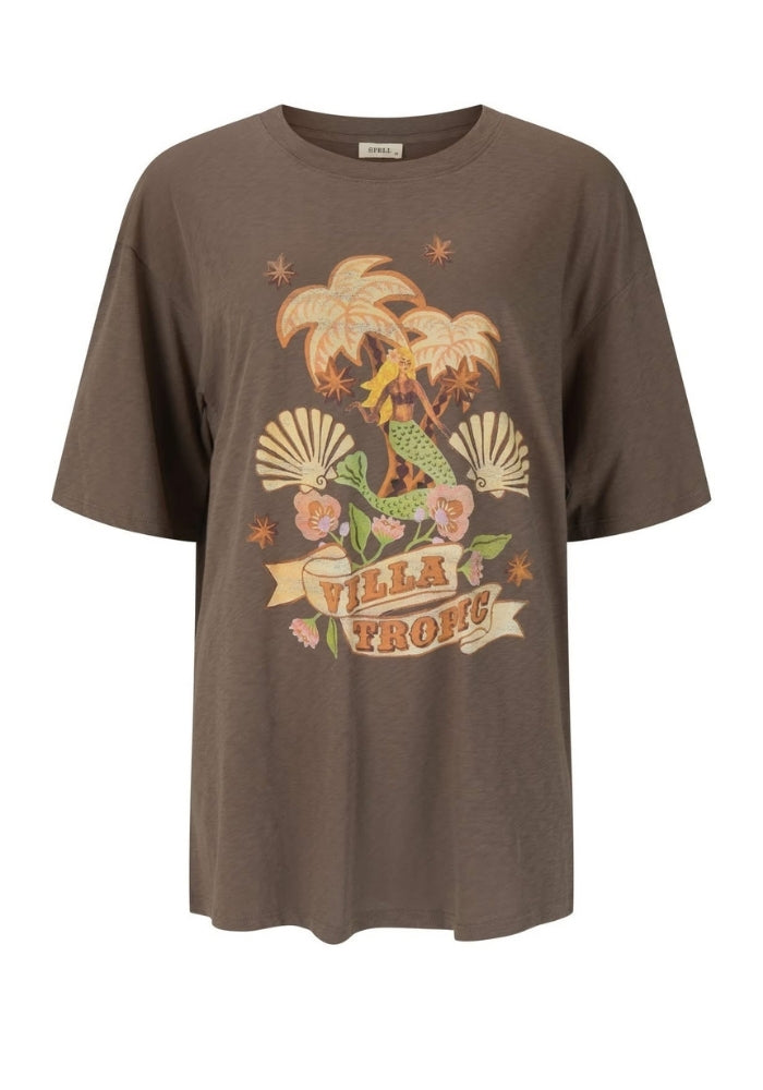 Villa Tropic Oversized Biker Tee