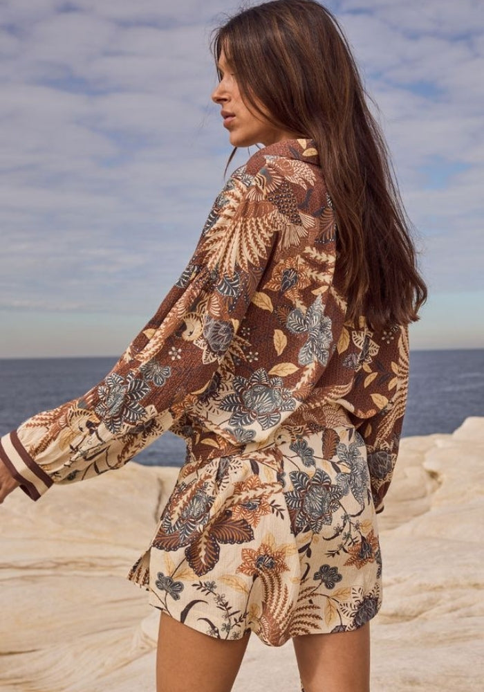 SPELL Volcano Goddess Shirt Dress