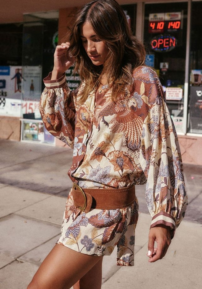 SPELL Volcano Goddess Shirt Dress