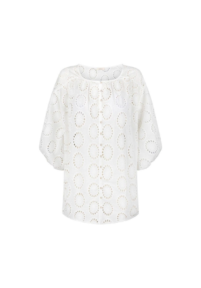 SPELL Yaya Lace Scarf Mini Dress - Antique White