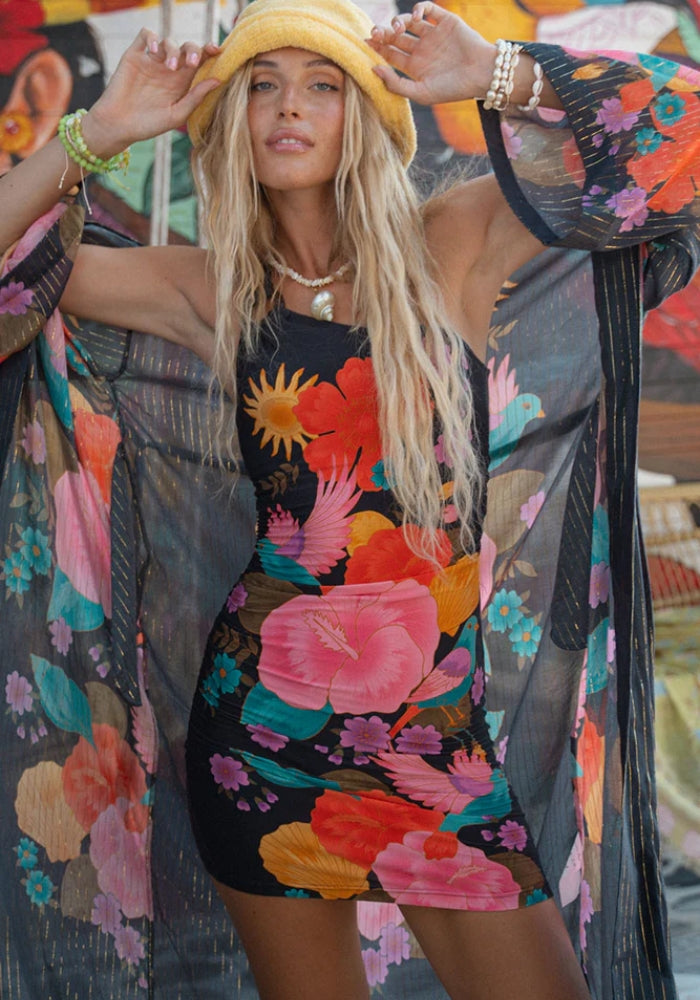 SPELL Beach Bar Robe - After Dark