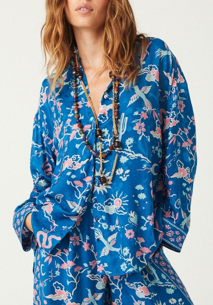 SPELL Desert Bandita Shirt - Cobalt