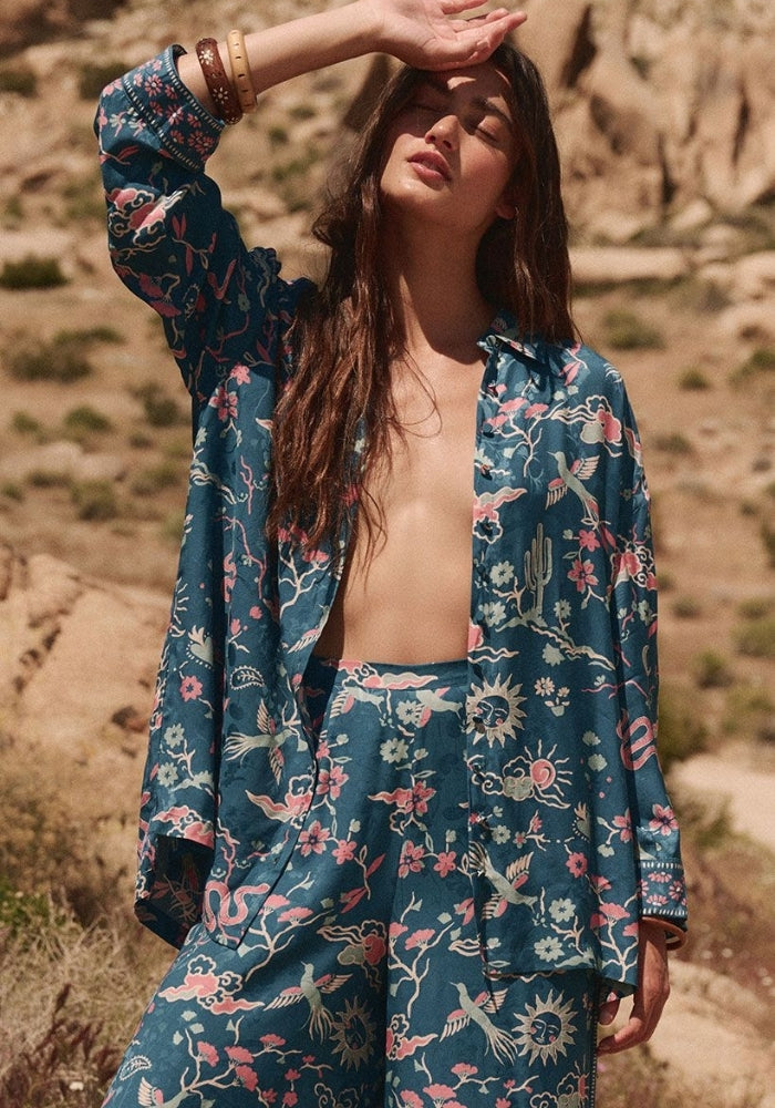 SPELL Desert Bandita Shirt - Cobalt