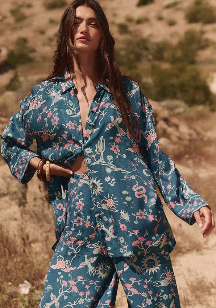 SPELL Desert Bandita Shirt - Cobalt