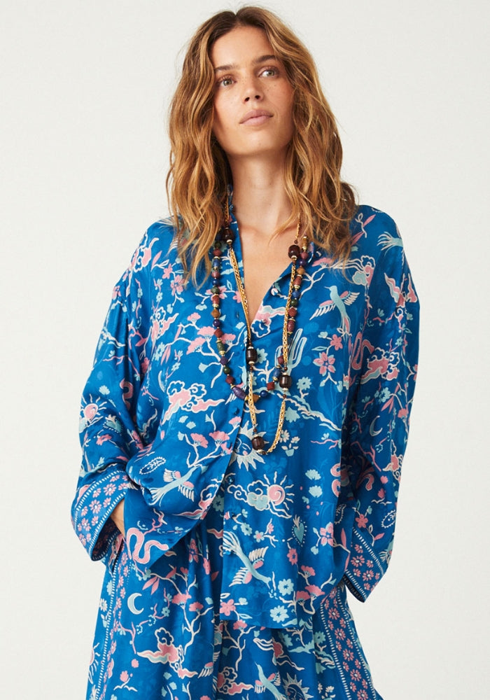 SPELL Desert Bandita Shirt - Cobalt