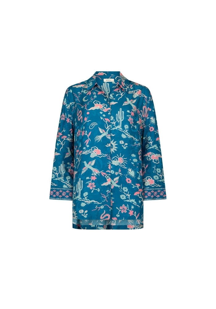 SPELL Desert Bandita Shirt - Cobalt