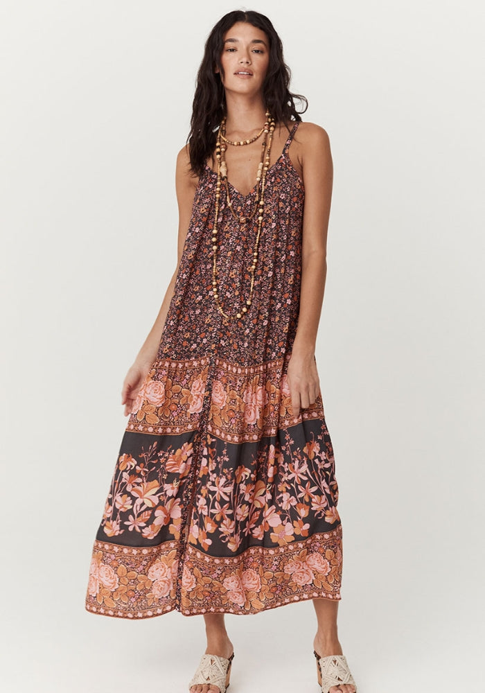SPELL Love Jetty Strappy Maxi Dress - Balmy Nights