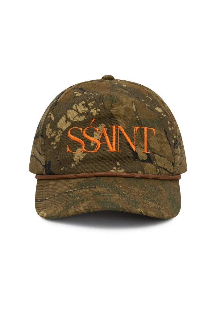 SŚAINT Camo Five Panel Cap