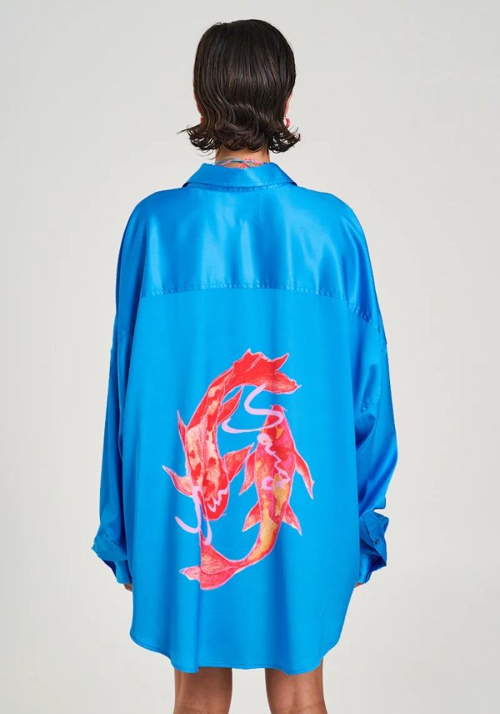 SUMMI SUMMI  LS Oversized Shirt - Koi