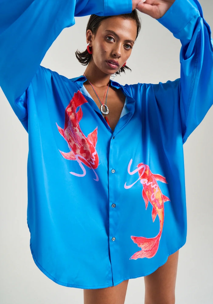 SUMMI SUMMI  LS Oversized Shirt - Koi