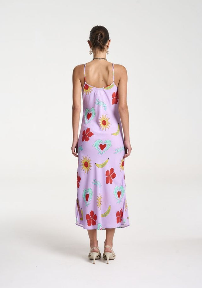 SUMMI SUMMI  Siren Midi Dress - Lilac Troppo