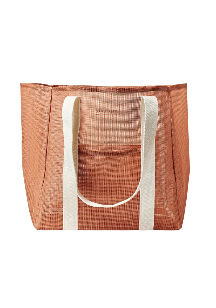 SUNNYLIFE Mesh Beach Bag - Tierra Clay