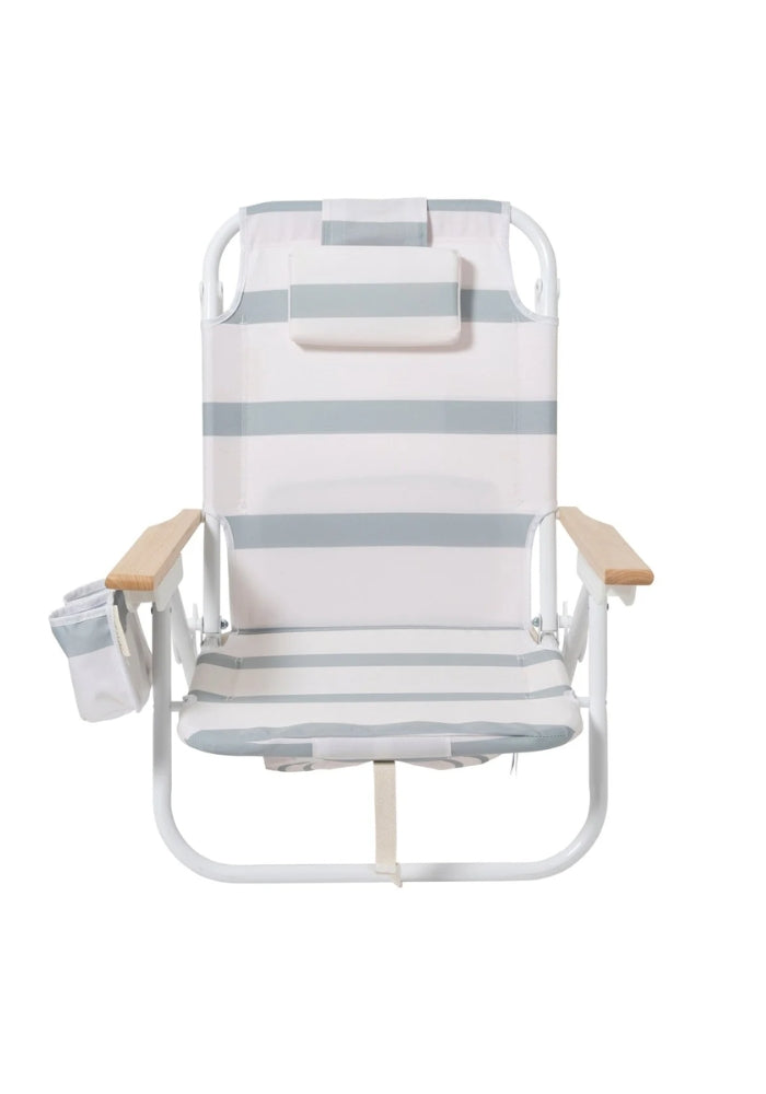 SUNNYLIFE  Deluxe Beach Chair - Sea Sage Stripe