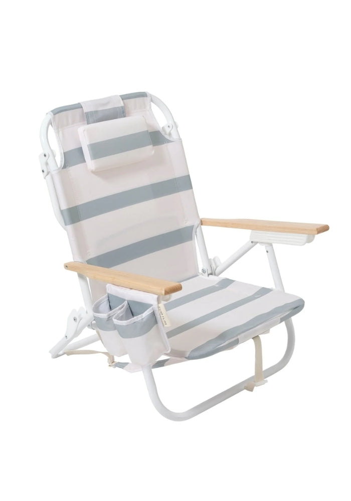 SUNNYLIFE  Deluxe Beach Chair - Sea Sage Stripe