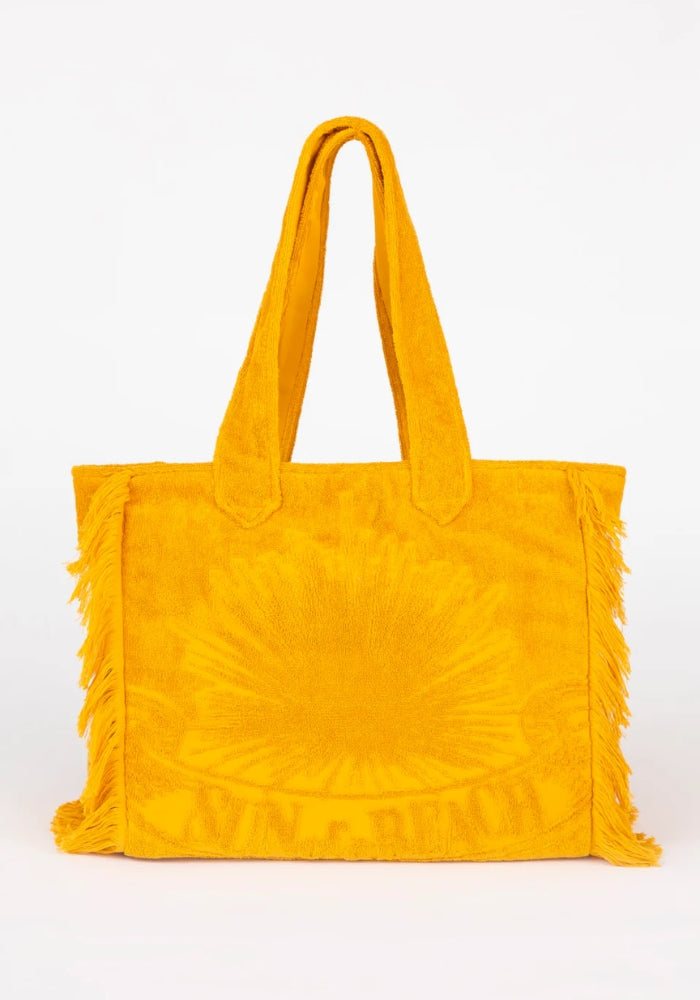 Sunflower Terry Tote Beach Bag