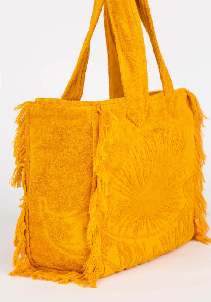 Sunflower Terry Tote Beach Bag
