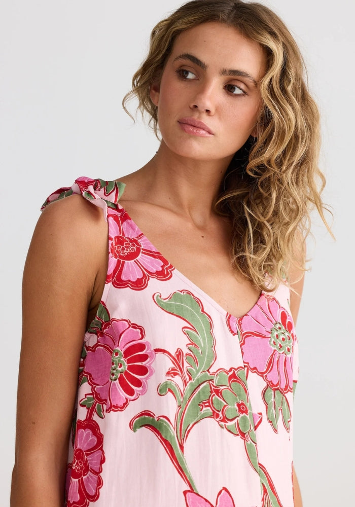 TALISMAN Temple Jumpsuit - Pink Ibiza