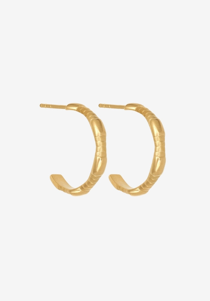 TEMPLE OF THE SUN Amari Hoops Gold Vermeil