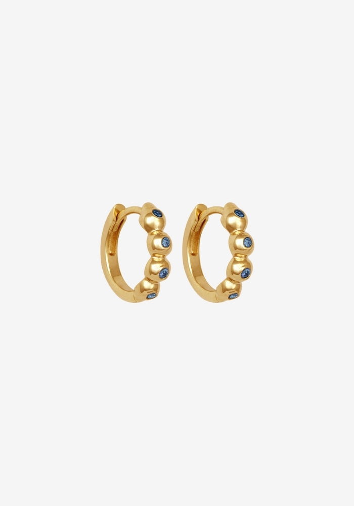 TEMPLE OF THE SUN Ayana Huggies Topaz Gold
