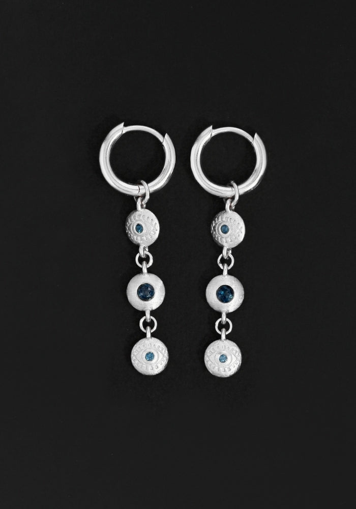 TEMPLE OF THE SUN Blessing Earrings Silver