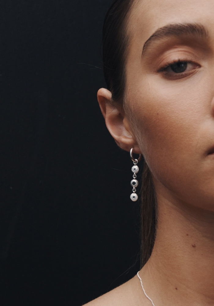 TEMPLE OF THE SUN Blessing Earrings Silver