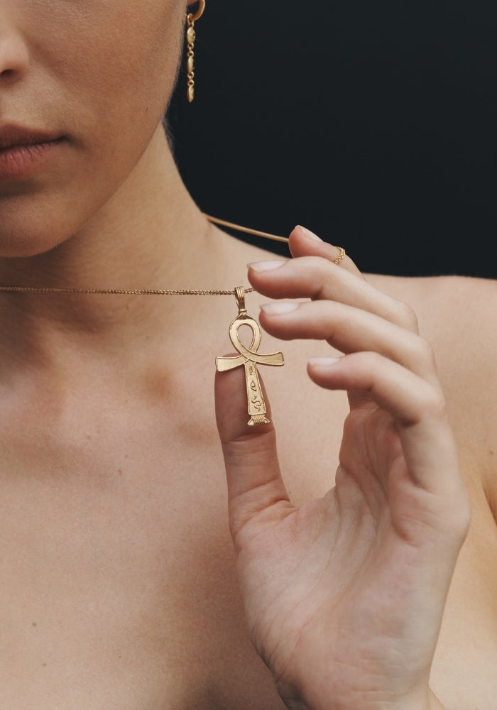 TEMPLE OF THE SUN Cairo Necklace Large Gold