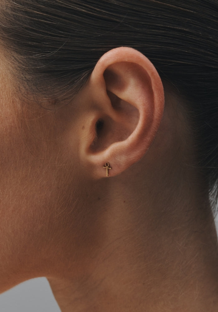 TEMPLE OF THE SUN Cairo Studs Gold