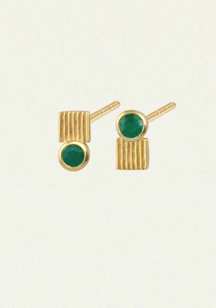 TEMPLE OF THE SUN Cindi Studs Gold