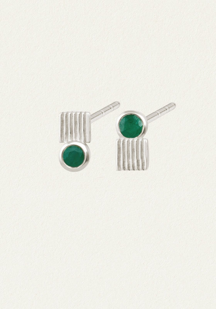 TEMPLE OF THE SUN Cindi Studs Silver