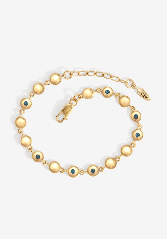 TEMPLE OF THE SUN  Mavi Chain Bracelet Gold