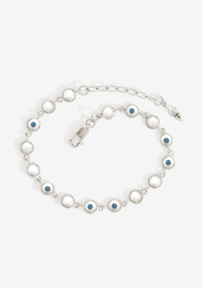 TEMPLE OF THE SUN  Mavi Chain Bracelet Silver