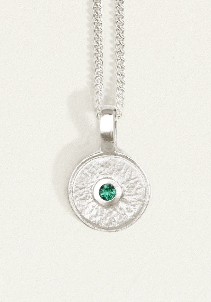 TEMPLE OFTHE SUN Mina Necklace Emerald SilverTEMPLE OFTHE SUN Mina Necklace Emerald Silver