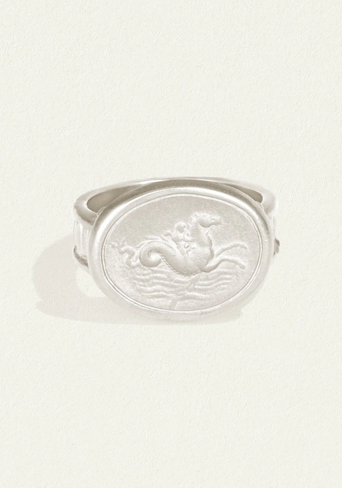 TEMPLE OF THE SUN Poseidon Ring Silver
