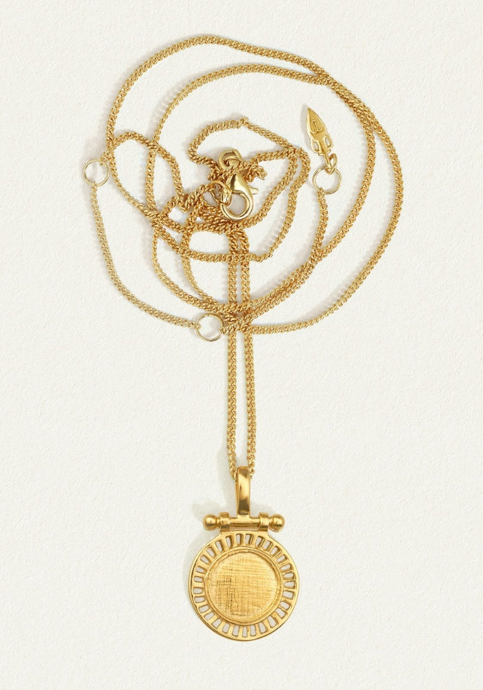 TEMPLE OF THE SUN Solar Necklace Gold